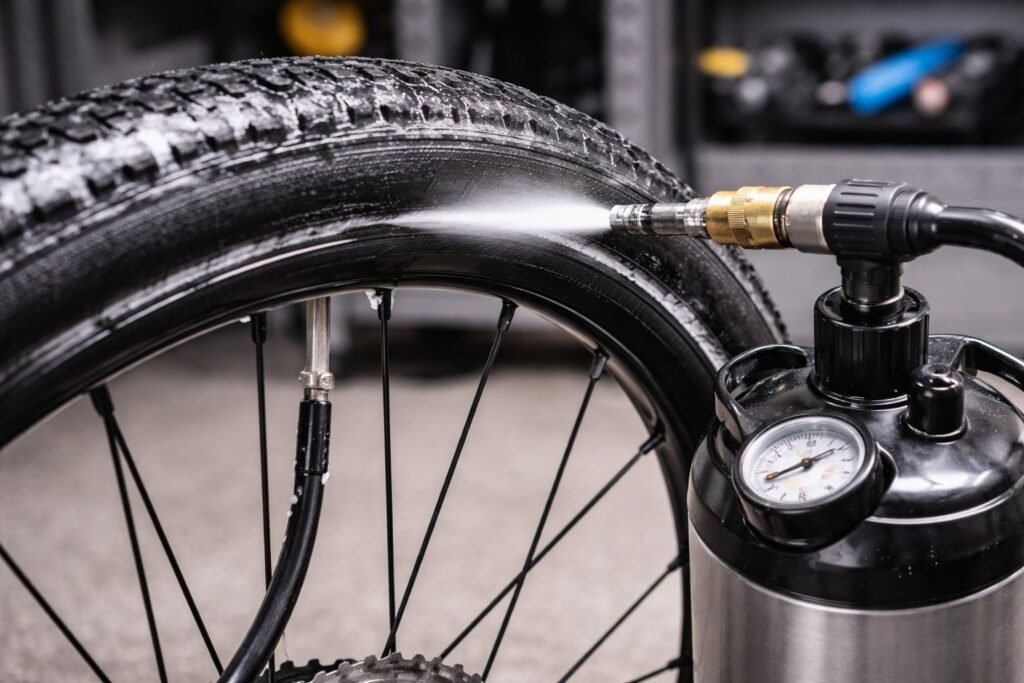 Comment gonfler un pneu tubeless&nbsp;?