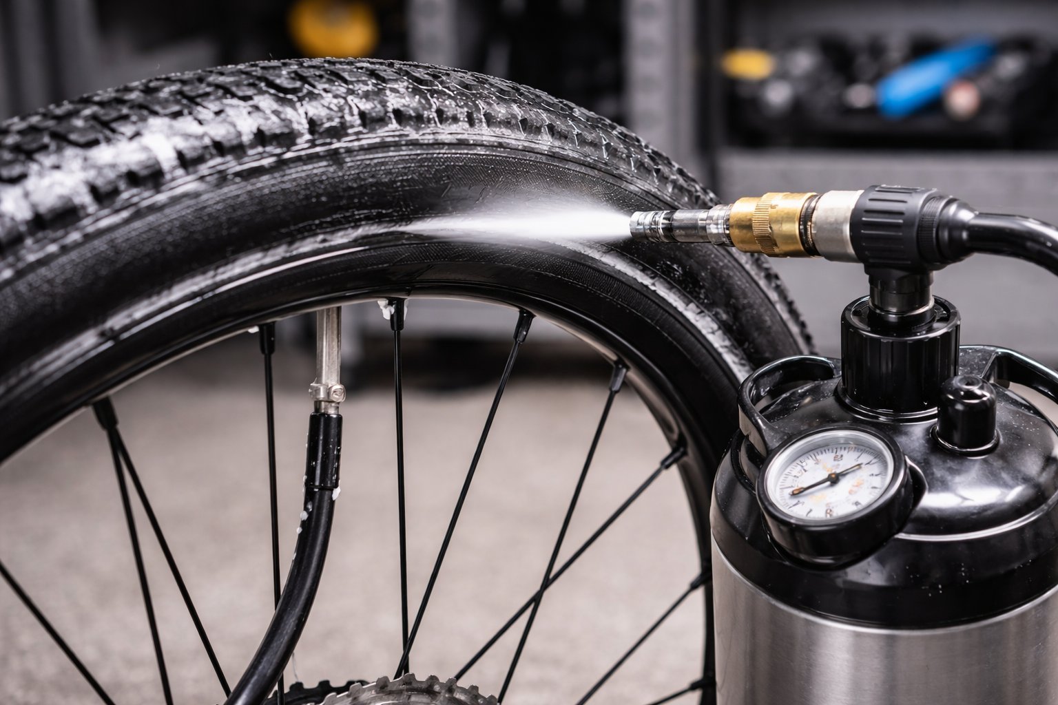 Comment gonfler un pneu tubeless&nbsp;?