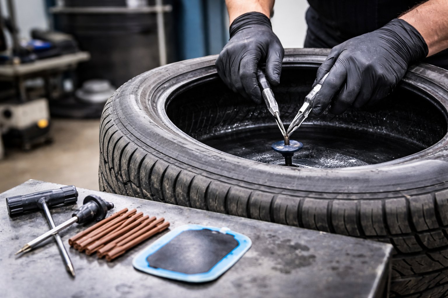 Comment réparer un pneu crevé correctement ?